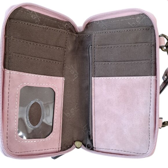 b.o.c. Small Blush Crossbody Wallet/Bag w/wristlet strap - Picture 8 of 10